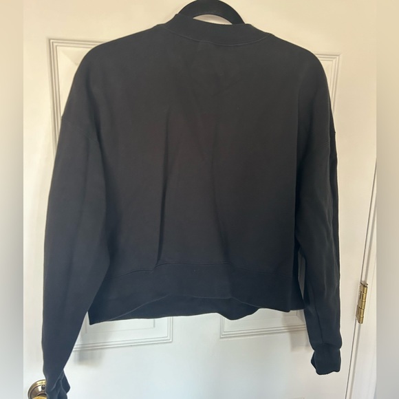 Jordan flight women’s fleece top cropped sweatshirt black - Picture 6 of 6